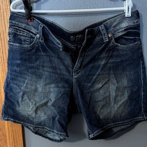 Silver Jeans Women's Deep Indigo Jean Shorts